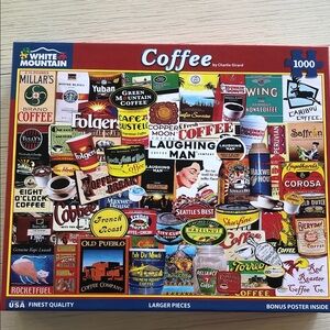 White Mountain Coffee Collection Puzzle EUC